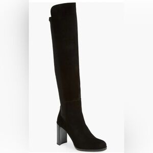 Stuart Weitzman ‘Hijack’ Over The Knee Boot Black Suede Size 9